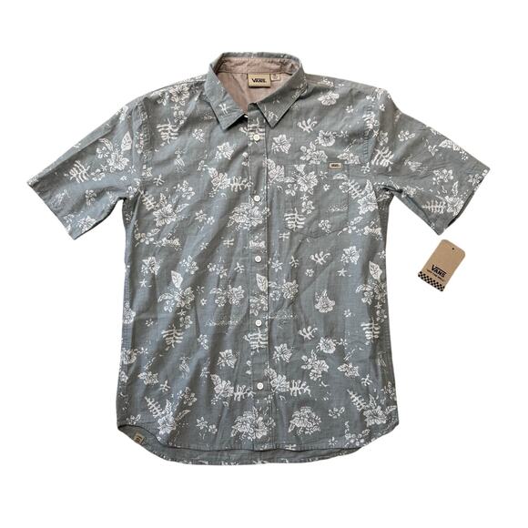 VANS Boys Hawaiian button up collared shirt, NWT; Boys size XL (16-18) - Picture 1 of 12